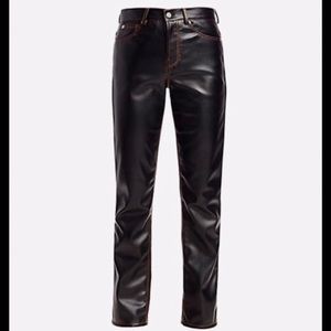 Proenza Schouler size 8 straight leg leather pants